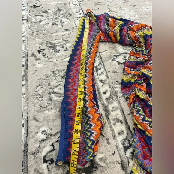 Alexis Devon One-Shoulder Chevron Knit Mini Dress size Small - Picture 10 of 14